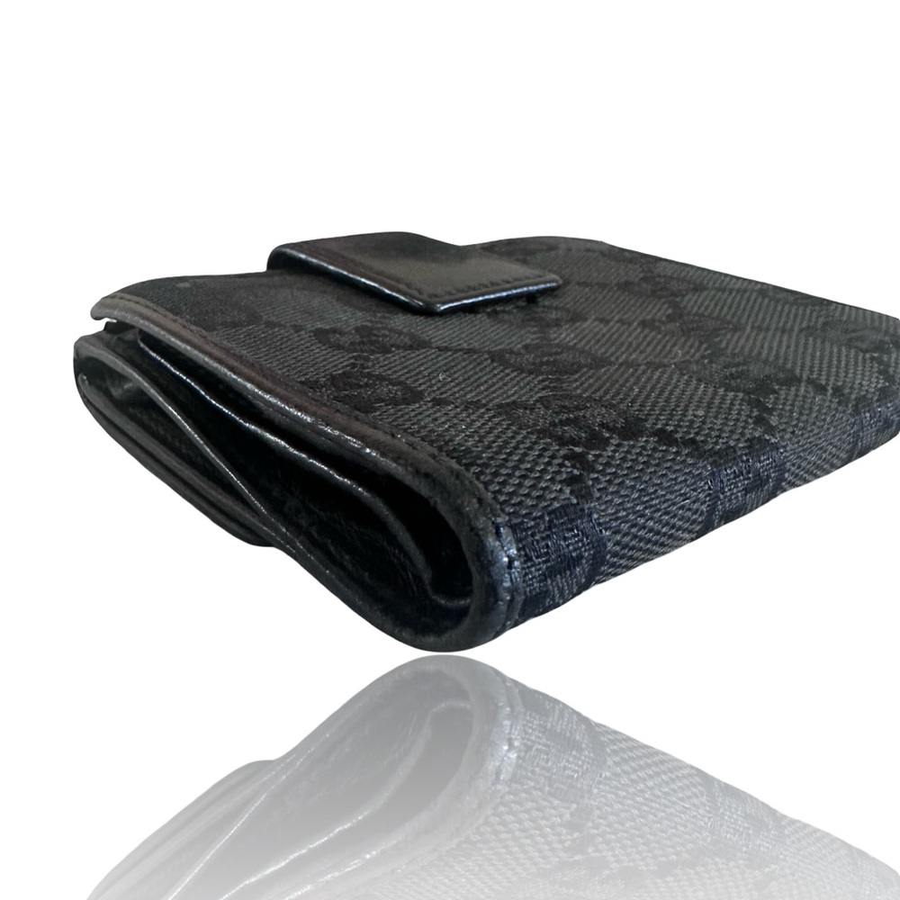 Gucci Black Mono Coated Bi-fold Wallet 4.5in x 4.5in - Picture 8 of 15